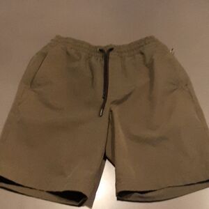 Never Not Hustling New Dark Green Shorts with Cynch Waist